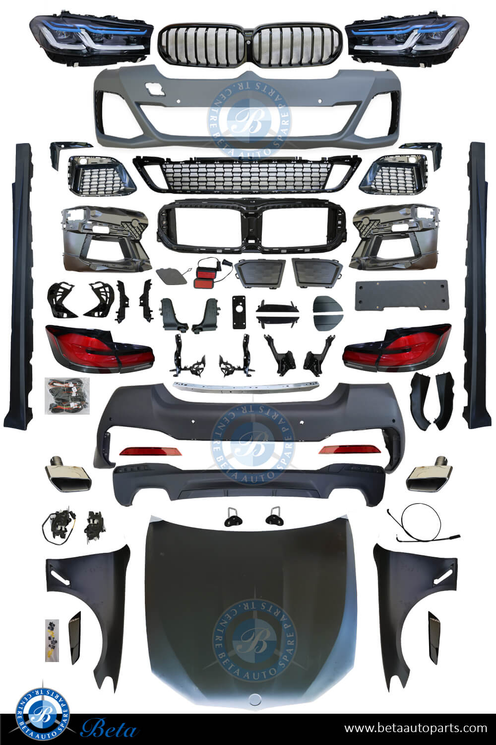 BMW 5 Series F10 (2010-2013), Body Kit Conversion Upgrade to G30 LCI M-Tek Look, China BMW 5 Series F10 (2010-2013), Body Kit Conversion Upgrade to G30 LCI M-Tek Look, China